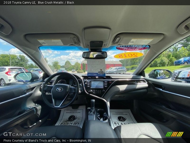 Blue Crush Metallic / Black 2018 Toyota Camry LE