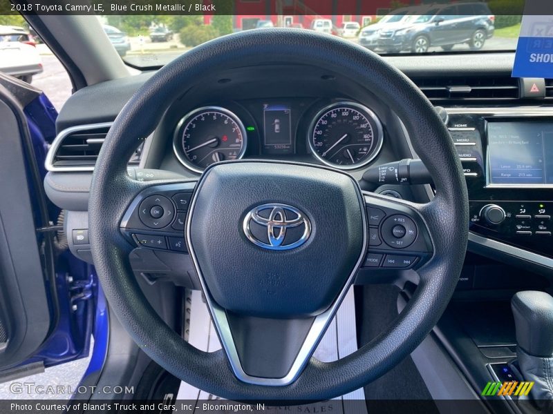 Blue Crush Metallic / Black 2018 Toyota Camry LE