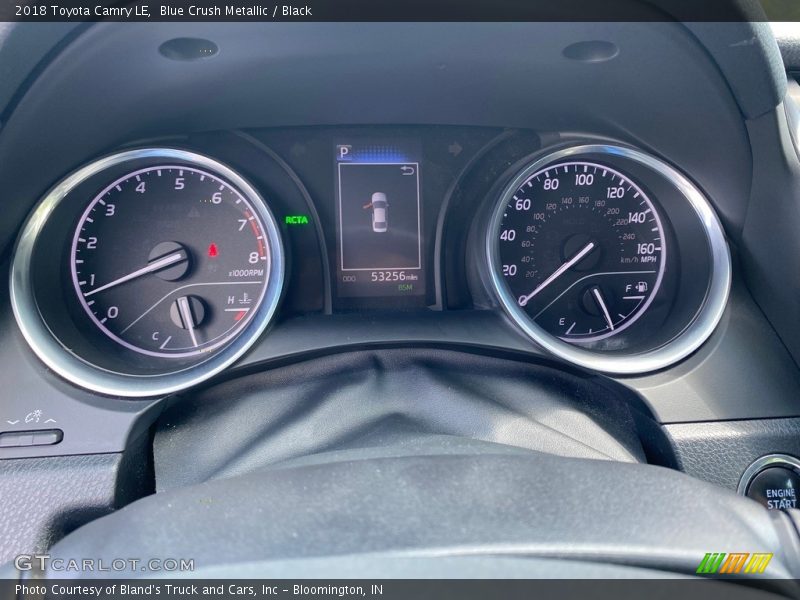 Blue Crush Metallic / Black 2018 Toyota Camry LE