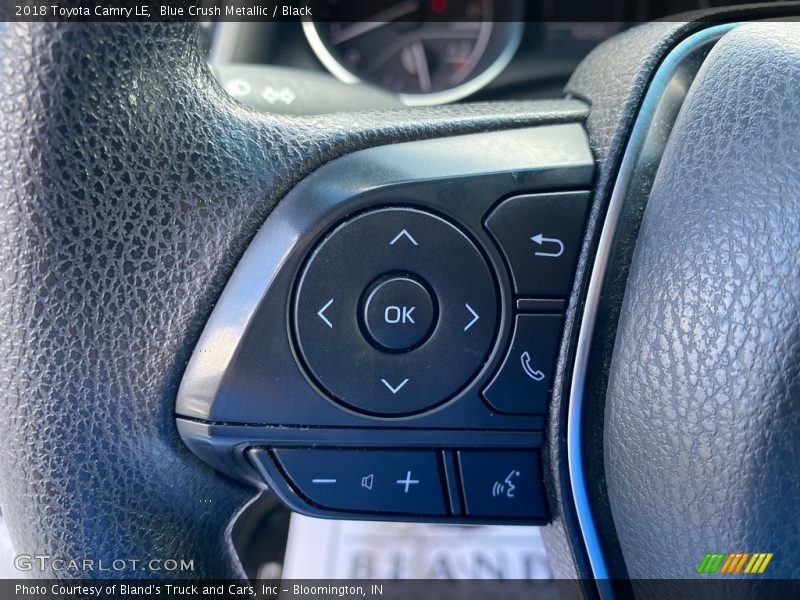 Blue Crush Metallic / Black 2018 Toyota Camry LE