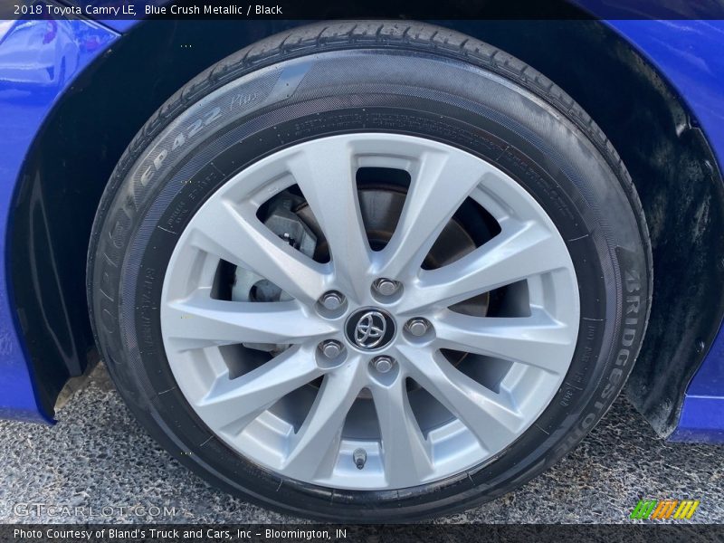 Blue Crush Metallic / Black 2018 Toyota Camry LE