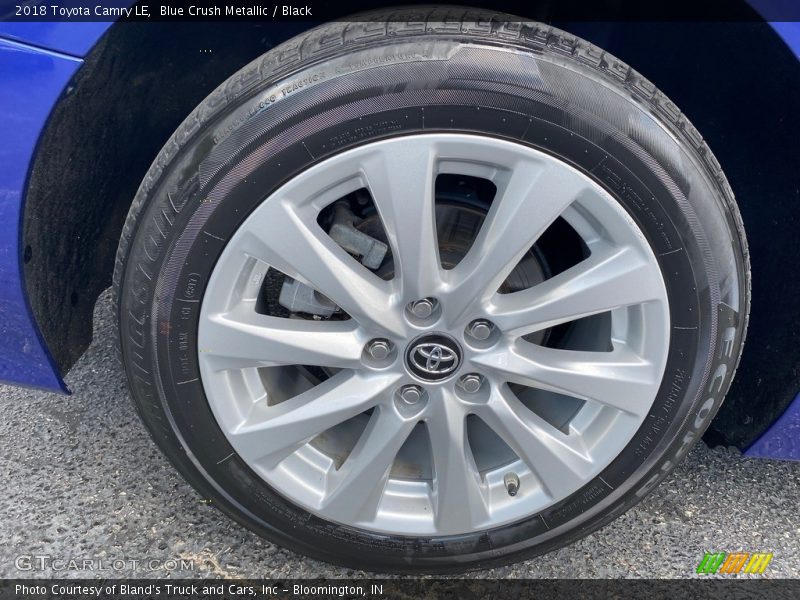 Blue Crush Metallic / Black 2018 Toyota Camry LE