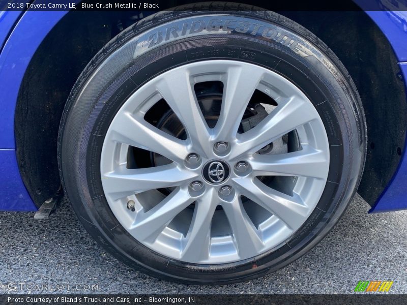 Blue Crush Metallic / Black 2018 Toyota Camry LE