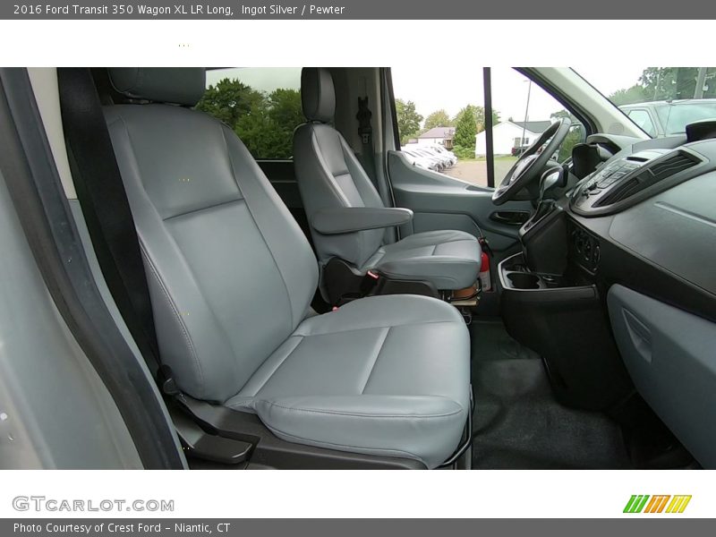 Pewter Interior - 2016 Transit 350 Wagon XL LR Long 