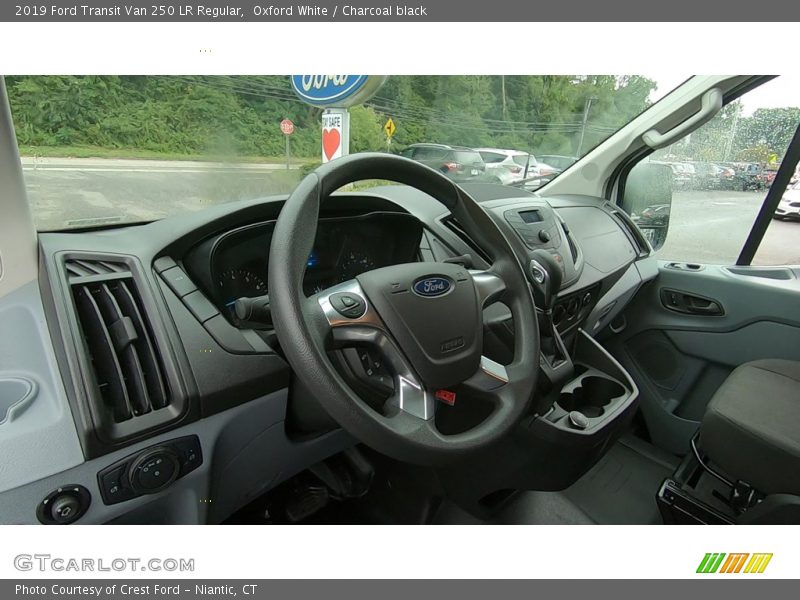 Oxford White / Charcoal black 2019 Ford Transit Van 250 LR Regular