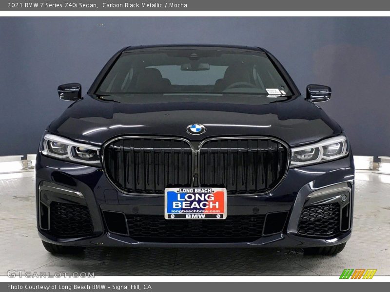 Carbon Black Metallic / Mocha 2021 BMW 7 Series 740i Sedan