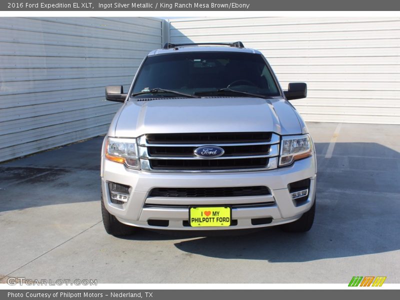 Ingot Silver Metallic / King Ranch Mesa Brown/Ebony 2016 Ford Expedition EL XLT