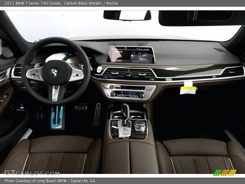 Carbon Black Metallic / Mocha 2021 BMW 7 Series 740i Sedan