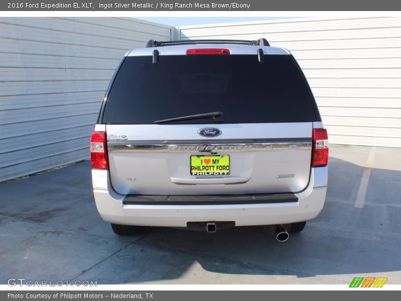 Ingot Silver Metallic / King Ranch Mesa Brown/Ebony 2016 Ford Expedition EL XLT