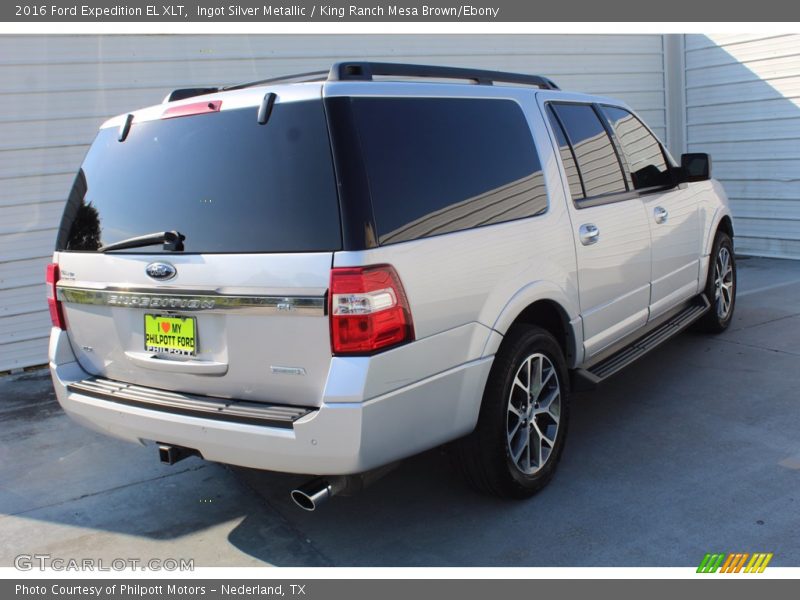 Ingot Silver Metallic / King Ranch Mesa Brown/Ebony 2016 Ford Expedition EL XLT