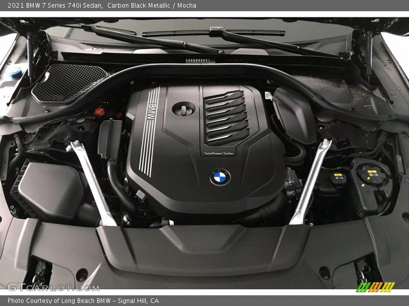 Carbon Black Metallic / Mocha 2021 BMW 7 Series 740i Sedan