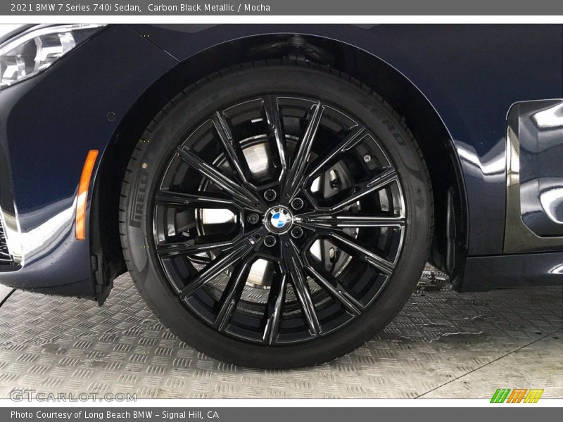 Carbon Black Metallic / Mocha 2021 BMW 7 Series 740i Sedan
