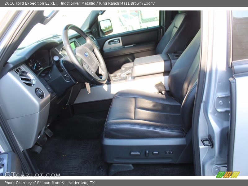 Ingot Silver Metallic / King Ranch Mesa Brown/Ebony 2016 Ford Expedition EL XLT