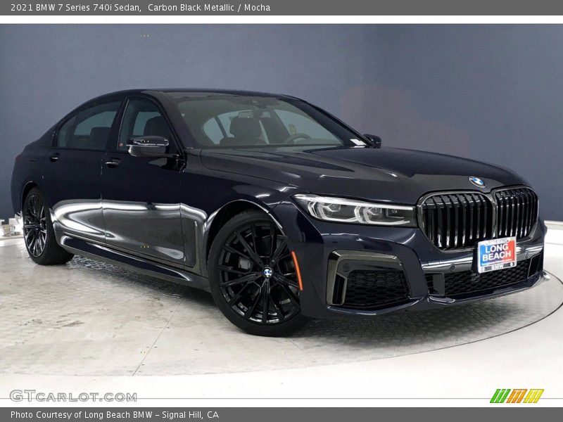 Carbon Black Metallic / Mocha 2021 BMW 7 Series 740i Sedan