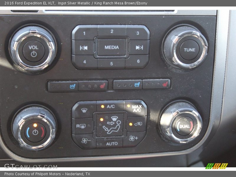 Ingot Silver Metallic / King Ranch Mesa Brown/Ebony 2016 Ford Expedition EL XLT