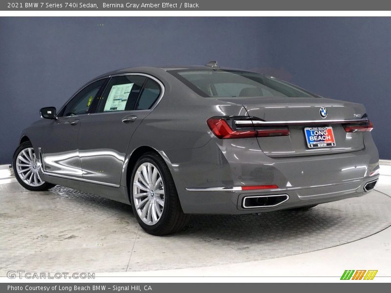 Bernina Gray Amber Effect / Black 2021 BMW 7 Series 740i Sedan