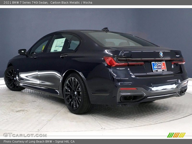 Carbon Black Metallic / Mocha 2021 BMW 7 Series 740i Sedan
