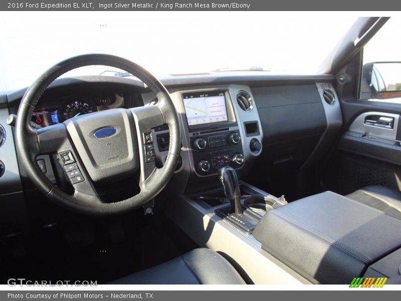 Ingot Silver Metallic / King Ranch Mesa Brown/Ebony 2016 Ford Expedition EL XLT
