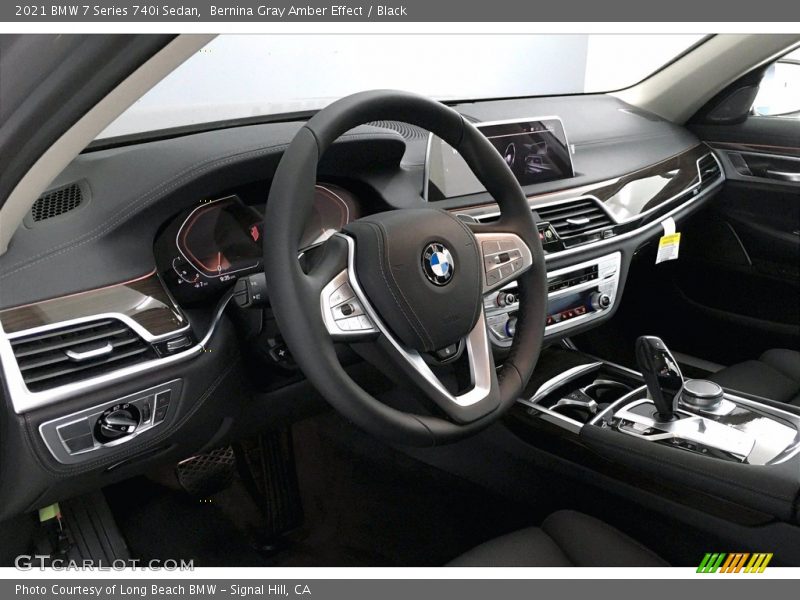 Bernina Gray Amber Effect / Black 2021 BMW 7 Series 740i Sedan