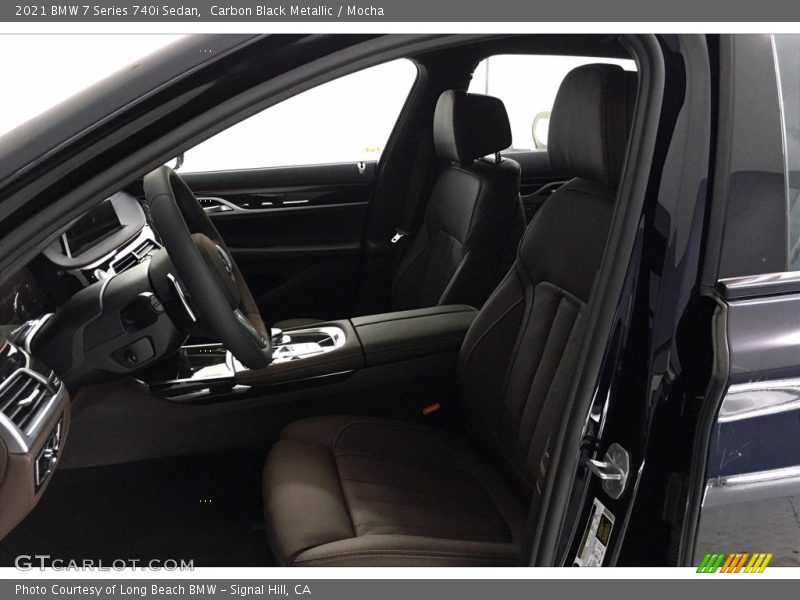 Carbon Black Metallic / Mocha 2021 BMW 7 Series 740i Sedan