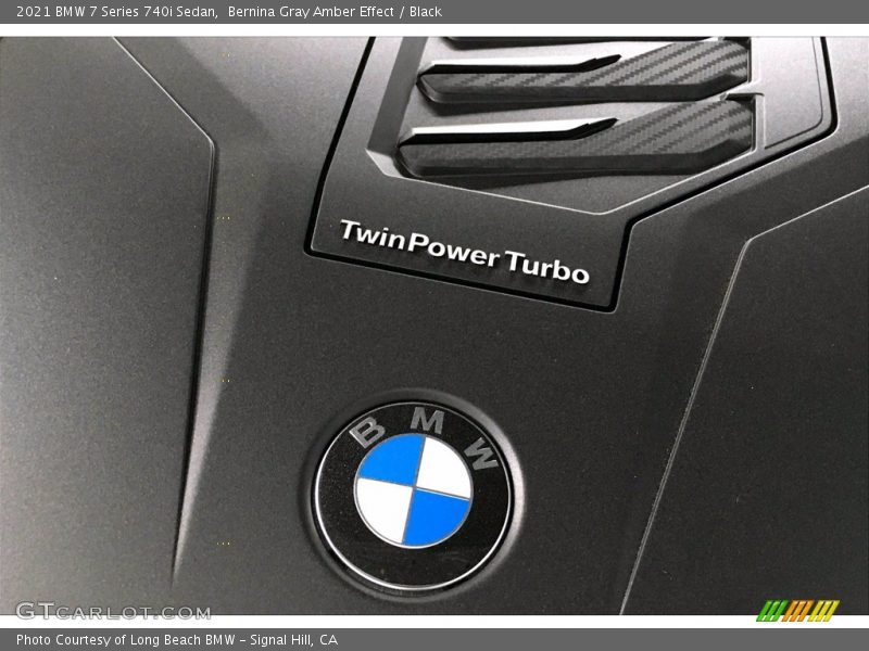 Bernina Gray Amber Effect / Black 2021 BMW 7 Series 740i Sedan