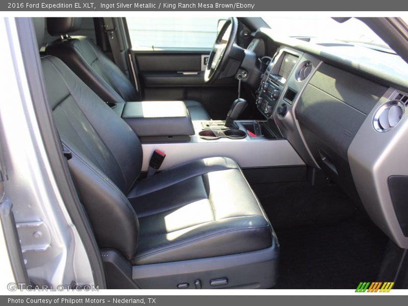 Ingot Silver Metallic / King Ranch Mesa Brown/Ebony 2016 Ford Expedition EL XLT