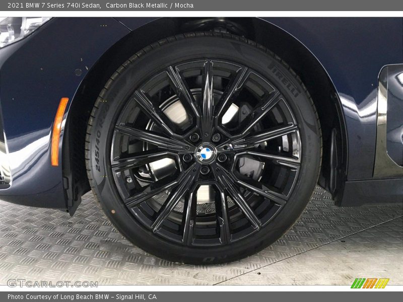Carbon Black Metallic / Mocha 2021 BMW 7 Series 740i Sedan