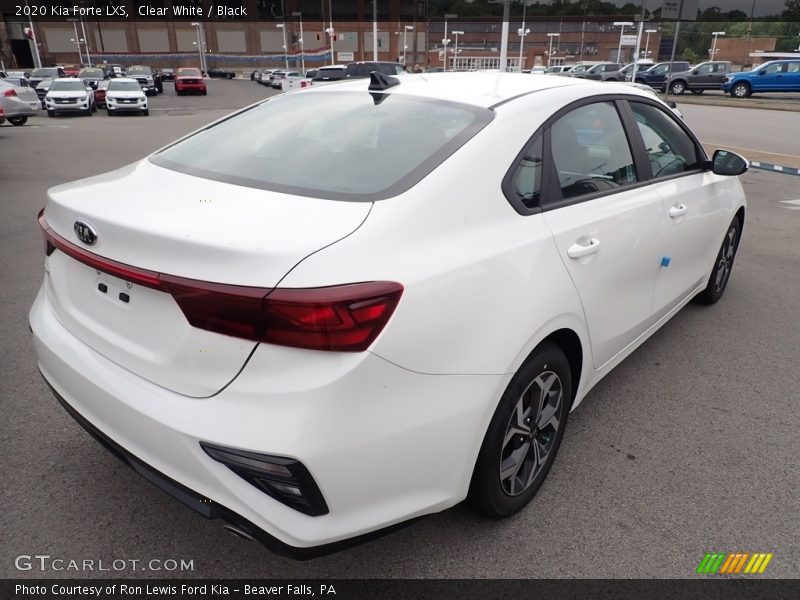 Clear White / Black 2020 Kia Forte LXS