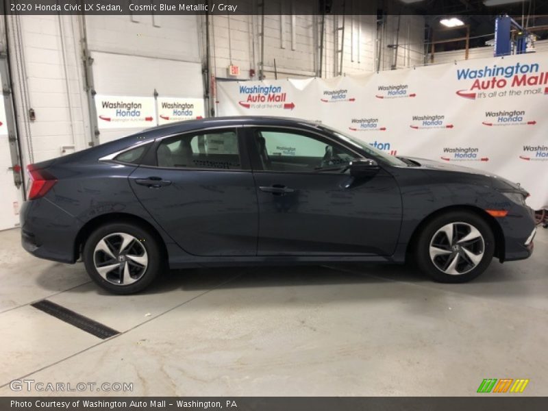 Cosmic Blue Metallic / Gray 2020 Honda Civic LX Sedan
