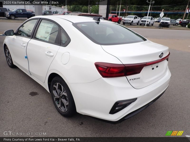 Clear White / Black 2020 Kia Forte LXS