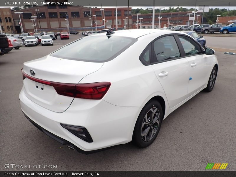 Clear White / Black 2020 Kia Forte LXS