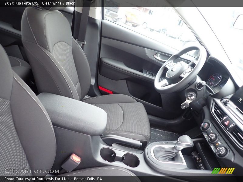 Clear White / Black 2020 Kia Forte LXS