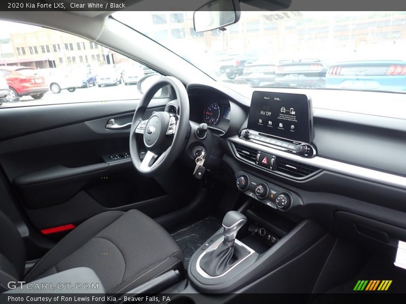 Clear White / Black 2020 Kia Forte LXS