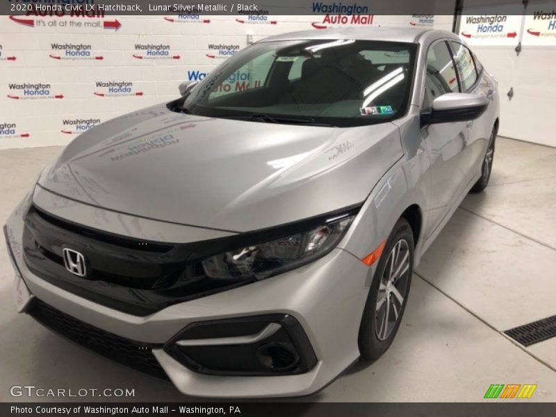 Lunar Silver Metallic / Black 2020 Honda Civic LX Hatchback
