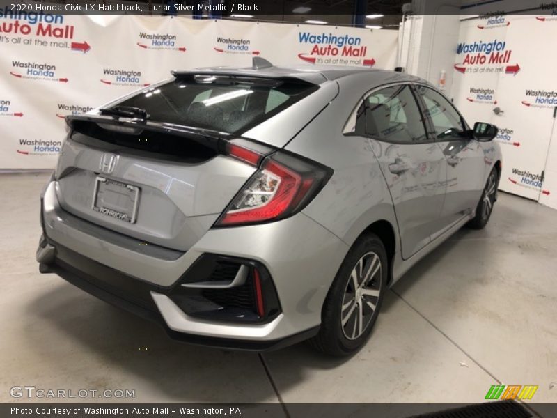 Lunar Silver Metallic / Black 2020 Honda Civic LX Hatchback