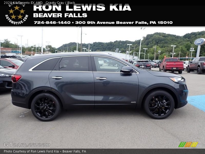 Gravity Gray / Black 2020 Kia Sorento EX AWD