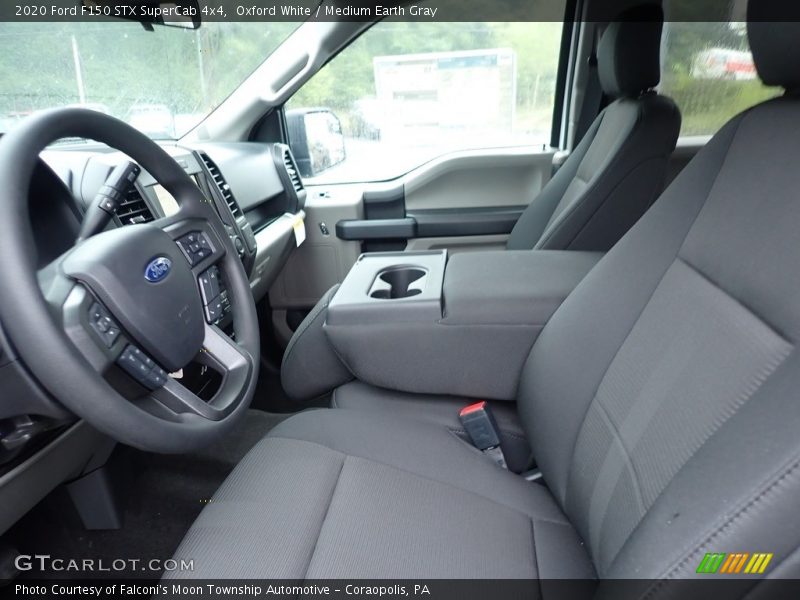 Oxford White / Medium Earth Gray 2020 Ford F150 STX SuperCab 4x4