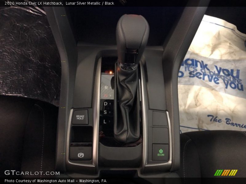 Lunar Silver Metallic / Black 2020 Honda Civic LX Hatchback