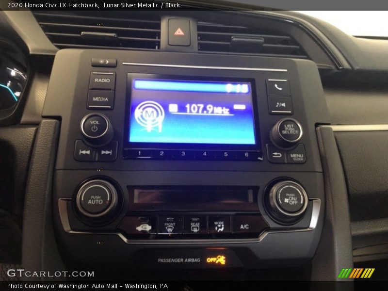 Lunar Silver Metallic / Black 2020 Honda Civic LX Hatchback