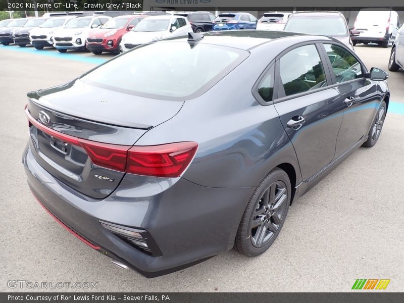 Gravity Grey / Black 2020 Kia Forte GT-Line