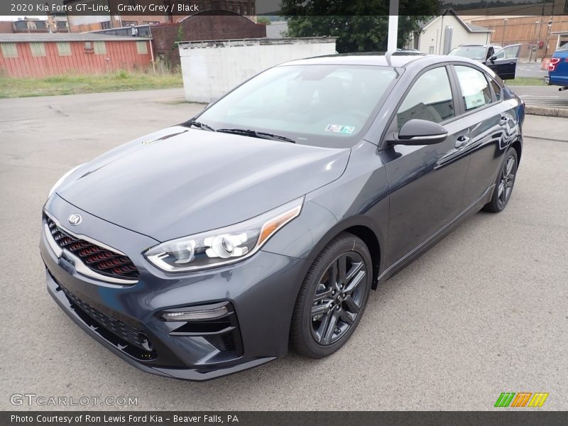 Gravity Grey / Black 2020 Kia Forte GT-Line