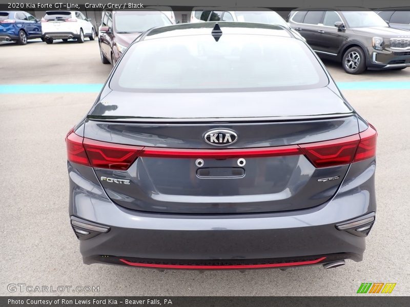 Gravity Grey / Black 2020 Kia Forte GT-Line