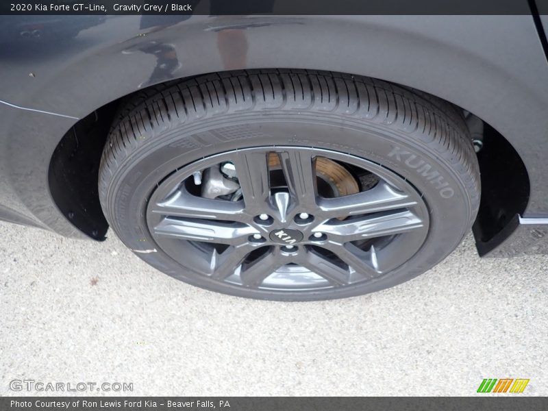 Gravity Grey / Black 2020 Kia Forte GT-Line