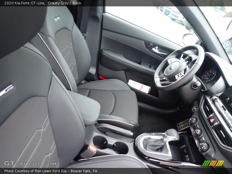 Gravity Grey / Black 2020 Kia Forte GT-Line
