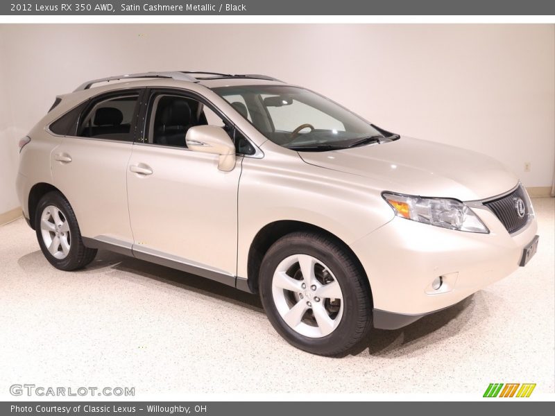 Satin Cashmere Metallic / Black 2012 Lexus RX 350 AWD