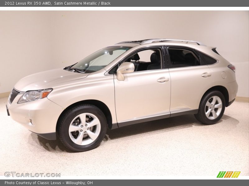 Satin Cashmere Metallic / Black 2012 Lexus RX 350 AWD