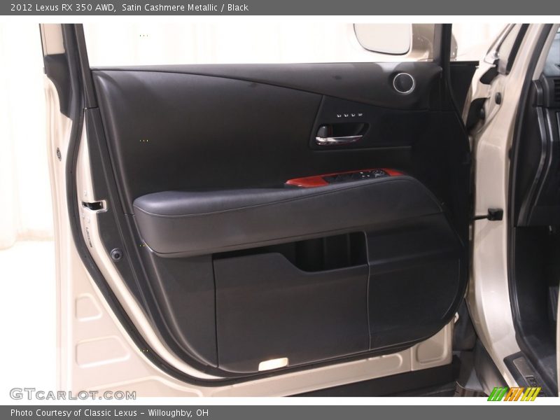 Satin Cashmere Metallic / Black 2012 Lexus RX 350 AWD