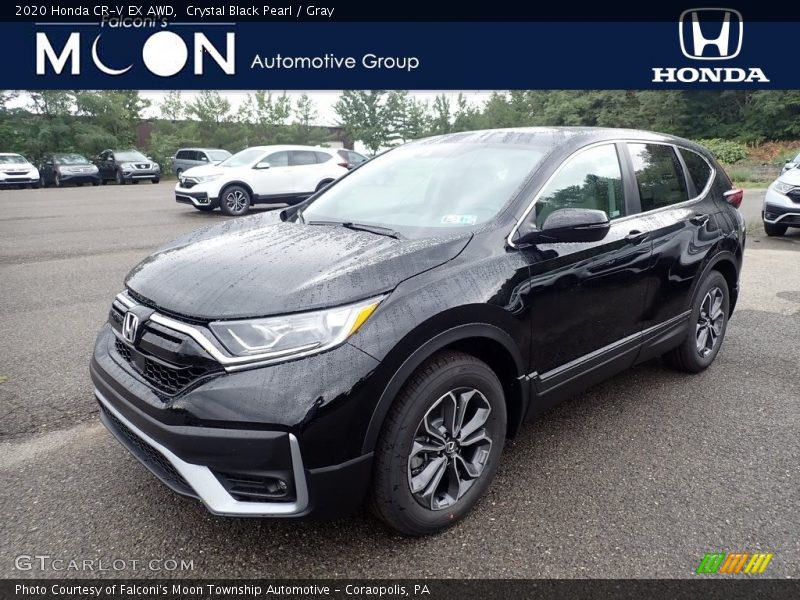 Crystal Black Pearl / Gray 2020 Honda CR-V EX AWD