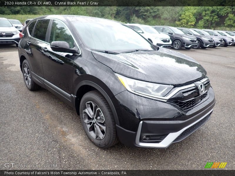 Crystal Black Pearl / Gray 2020 Honda CR-V EX AWD