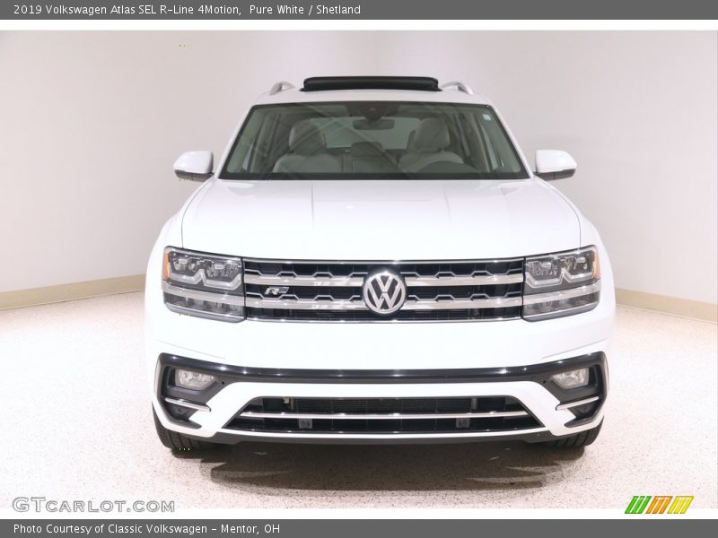 Pure White / Shetland 2019 Volkswagen Atlas SEL R-Line 4Motion
